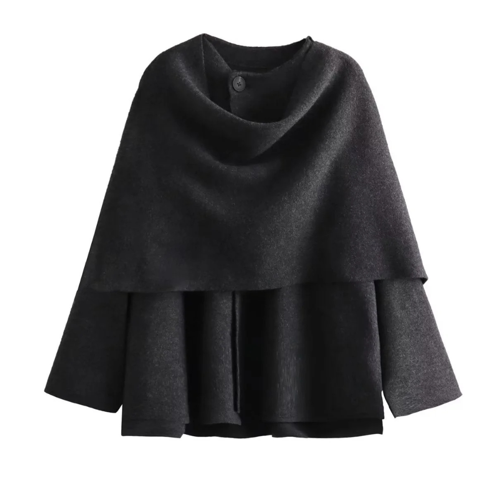 CAMILLE | Manteau Cape Court Élégant