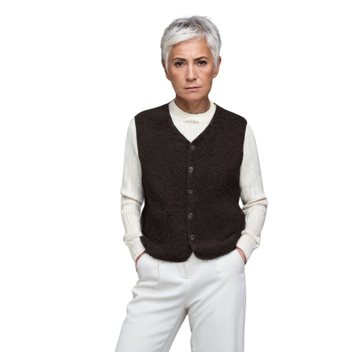 CLAIRE | Gilet Élégant en Tricot
